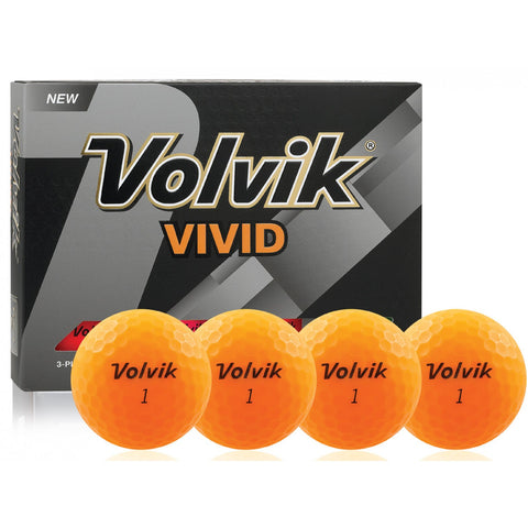 Volvik Vivid Orange Golf Balls